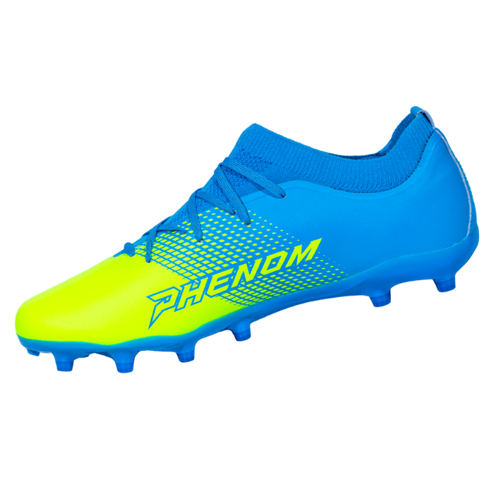 Quantum Energy: Soccer Cleats - Columbia Blue & Slime